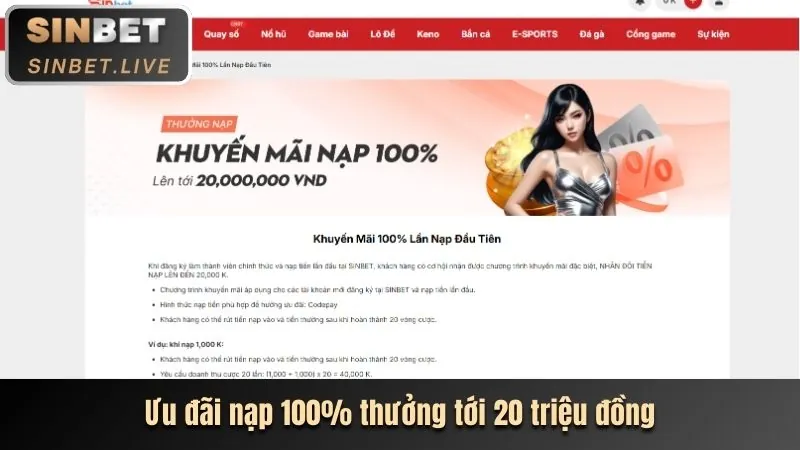 Khuyến mãi nạp tiền lần đầu tại trang cá cược uy tín